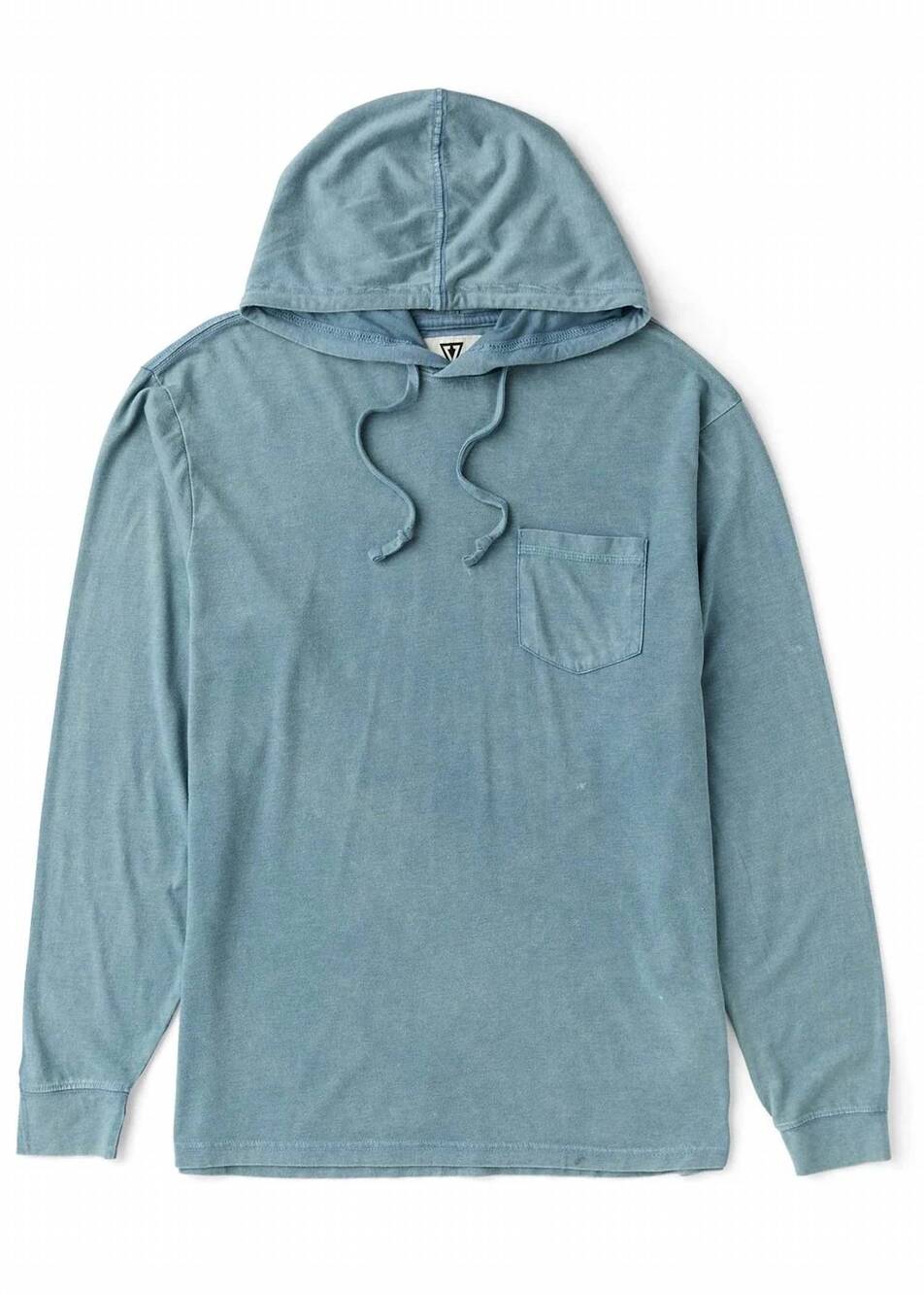 NEW VISSLA men's solid sets knit pullover in blue haze